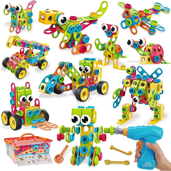 199PCS Building Blocks STEM Toys for 3 4 5 6