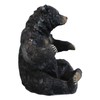 Ebros Rustic Cabin Lodge Decorative Sitting Black Bear Wine Bottle