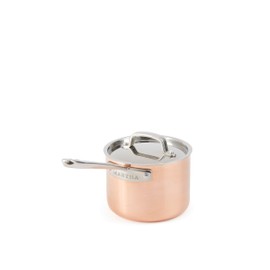 Martha by Martha Stewart 2-Quart Stainless Steel Saucepan w/Lid - Copper Exterior/Satin Interior