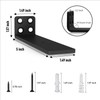 Heavy Duty Hidden L Shelf Brackets 5 Inch Long Wall