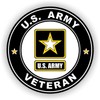 Military Vet Shop U.S. Army Veteran Window Bumper Sticker Decal