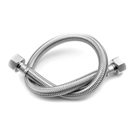 1PCS Flexible Pipes for Bathroom/Kitchen/Toilet Taps British Standard Pipe M10 x1/2 Fitting 500mm Long