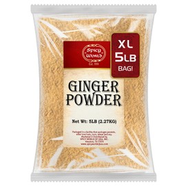 Spicy World Ginger Powder 5 Pound Bulk Bag - Ground Ginger Root