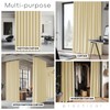 JILRON Room Divider Curtain Ceiling Curtain Track Set for Blackout