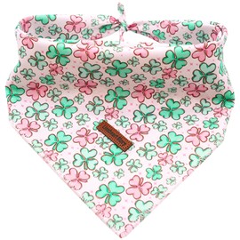 Lionheart glory St Patricks Dog Bandana 1 Pack Washable Soft Dog Scarf, Square Adjustable Dog Bandanas for Medium Large Dogs