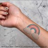 4 x 'Trans Pride Rainbow' Temporary Tattoos - Water Resistant,