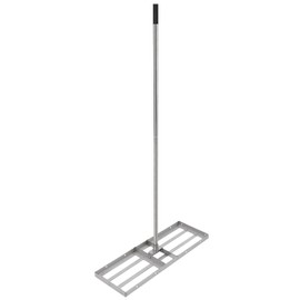 Lawn Leveling Rake, 30" x10” Stainless Steel Lawn Leveler with 78" Adjustable Long Handle, Heavy Duty Landscape Rake, Level Yard Tool Backyard, Grass, Golf Course, Level Soil or Dirt Ground Surface