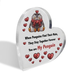 Red Ocean You Are My Penguin Romantic Gift For Boyfriend Girlfriend Acrylic Plaque Valentines Gift For Husband Wife Novelty Gift For Anniversary Couple Gift Keepsake Gift For Him Her