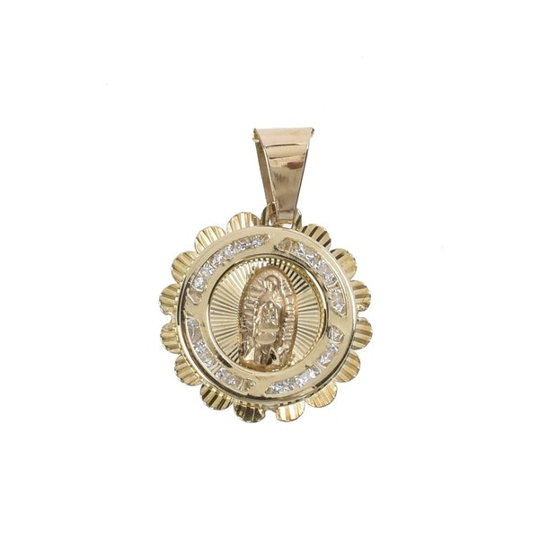 Doble O Joyerias - Medalla Circular C/Picos Virgen de Guadalupe