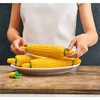 Kuhn Rikon 21400 8 Piece Corn Holder Set, Yellow/Green, Plastic,