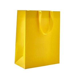 PTP BAGS Sunrise Matte 8" x 4" x 10" Tote Bags [Pack of 100] Reusable Manhattan Kraft Paper Gift Bags