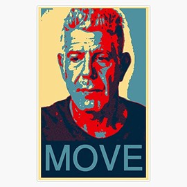 Vintage Anthony Bourdain Famous Chef Quote Bumper Sticker Vinyl Decal 5"