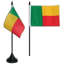 Benin Table Flag 4 x 6 inch