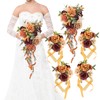 Fsslower Wedding Bouquets for Bride, Set of 5, Bridesmaid Bouquet