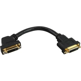 InLine® 17301G DVI-I 24 + 5 Female to HDMI Female Adapter Cable, gold-plated contacts 0.2 m