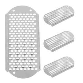 Foot File 4pcs Pedicure Rasp Cracked Skin Corns Remover Dry Cracked Feet Scraper for Extra Smooth and Beauty Foot -Silver