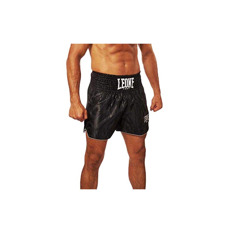 LEONE 1947, Basic Pantaloncino Kick-Thai, Unisex – Adulto, Nero, M,