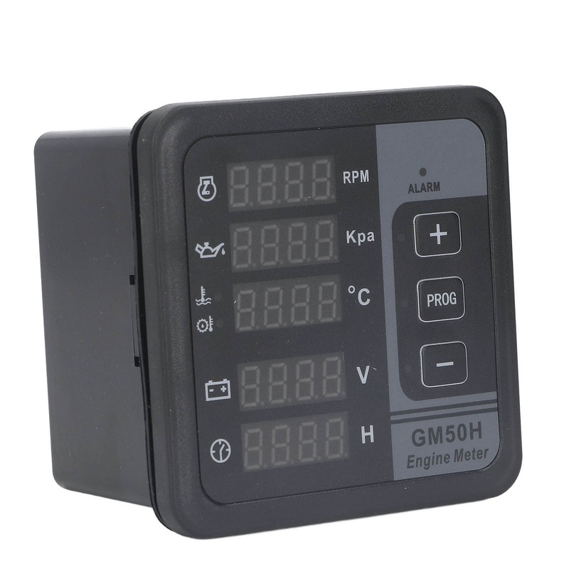 Diesel Generator Set Controller Digital Genset Engine Meter with Mounting