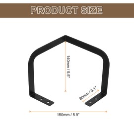 uxcell 1Pcs Mattress Corner Slide Stopper, Mattress Retainer Bar Mattress Holder Non Slip Mattress Stoppers to Prevent S 5.9" L x 5.5" W x 3.1" H