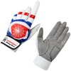 スパイダーグリップ滑り止めバッティンググローブ Spidergrip Nonslip Batting Gloves (M, Blue Red (青赤))