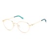 POLAROID Unisex PLD D522/G Sunglasses, Gold Blue, 51, Gold Blue