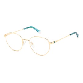 POLAROID Unisex PLD D522/G Sunglasses, Gold Blue, 51, Gold Blue