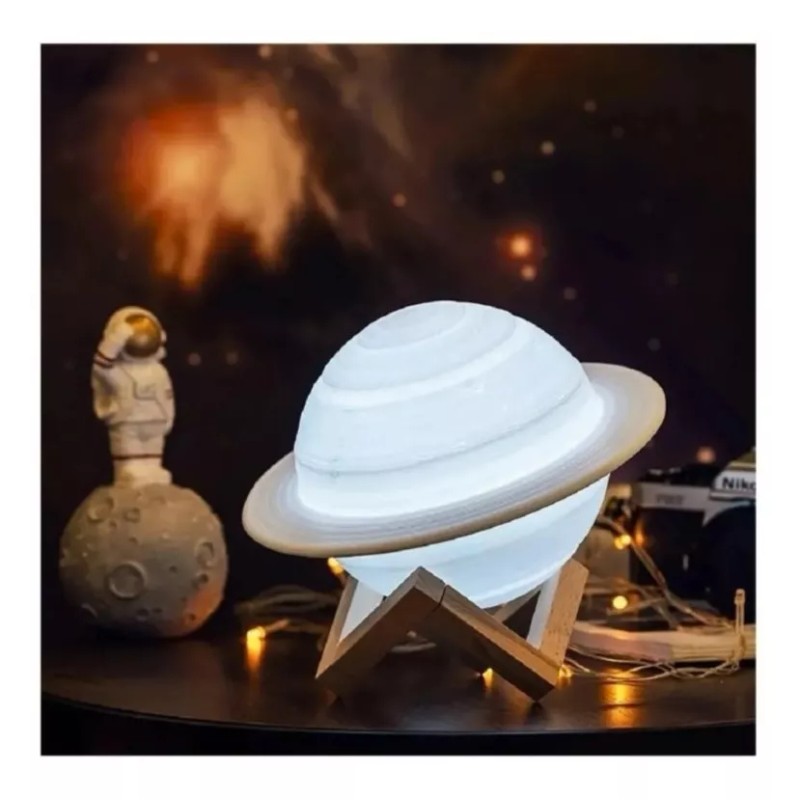 Molin Dollins Lampara Saturno 3d Para Escritorio