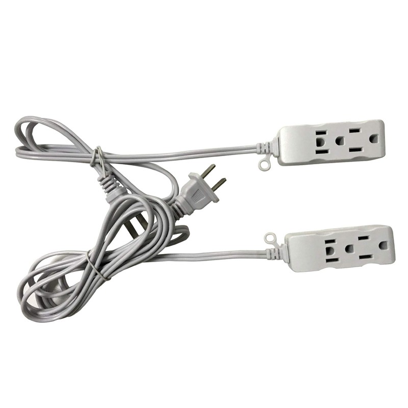 3 Outlet Surge Protector Power Strip, Input :2 Flat pins,Output:3X3pins,3FT,6Ft,9Ft,15Ft