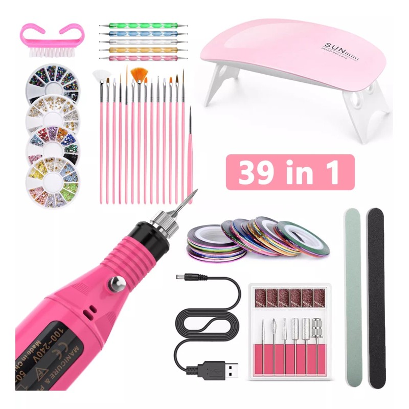 Urpow Pulidor Esmeril Drill Para Uñas Profesional Sets Manicura