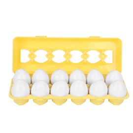 12pcs Matching Eggs Toy Set Children Educational Color Shape Recognition Toy (Fruit Vegetable Type)