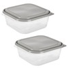 GoodCook EveryWare Extra Large Square Food Storage Container, 2 Pack,