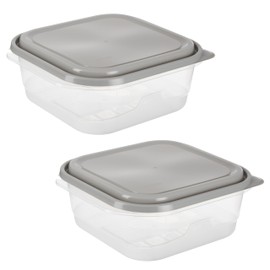 GoodCook EveryWare Extra Large Square Food Storage Container, 2 Pack, BPA Free