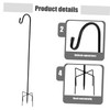 BESPORTBLE 2Pcs Garden Shepherd Hooks Multi Function Lantern Hangers Durable