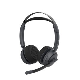 NUROUM - Auriculares inalámbricos con micrófono de cancelación de ruido para trabajo, botón de silencio, Bluetooth 5.3/USB para PC/computadora/portátil/teléfono para Zoom/equipos, oficina/centro de