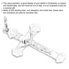 Crucifix Necklace Exquisite 925 Sterling Silver Men's Women's Jesus Cross