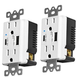 Ful 5.8A Type C USB Outlet Charger Tamper-Resista