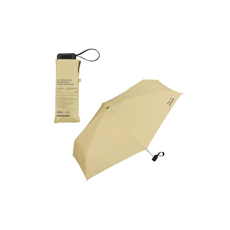Wpc. IZA Men's Sun and Rain Umbrella [Compact] Beige [100%