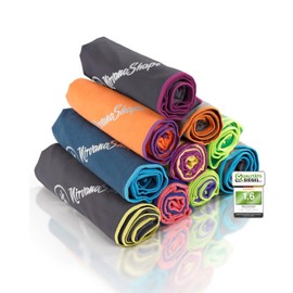 NirvanaShape Microfibre Towel – Travel Towel, Bath Towel for Holidaymakers – Compact, Quick-Drying Microfibre Towels as Beach Towel, Sports Towel – for Travel, Camping, Sports – 120 x 60 cm