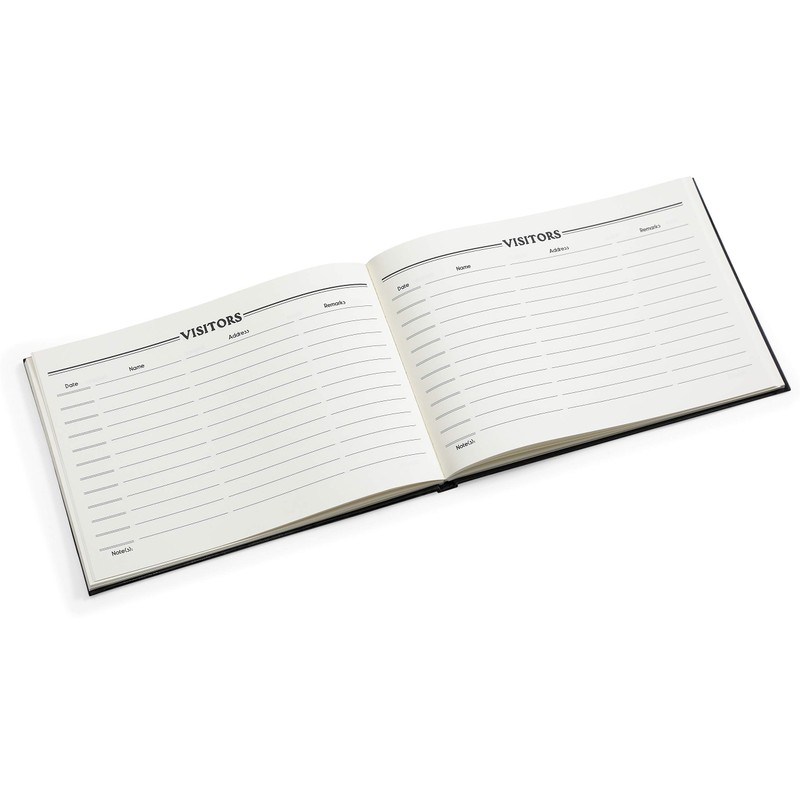 Arpan Deluxe Visitor Book Black for Business/Hotels/Guest Houses/Reception