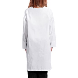 VOGRYE Lab Coat for Kids Doctor's Lab Coat for Girls and Boys (White, 140)