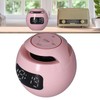 Multifunctional Bluetooth 5.0 Alarm Clock Speaker Rechargeable Ball Shape Portable