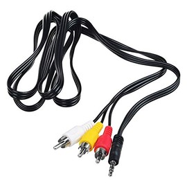 SLLEA AV 3 RCA Audio Video TV Cord for Hitachi Sharp Viewcam Camcorder VL-Z8U VL-Z900 VL-H860 VL-870 VL-880 VL-890 VL-H850u VL-H800u VL-H770H VL-S1H VL-HL100 VL-DC3E VL-DX10 VL-H860