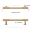 Asidrama 10 Pack 3.75 Inch(96mm) Champagne Copper Cabinet pulls Kitchen