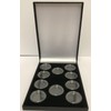 Coingallery Deluxe Black Sovereign Case With Capsules For 10 Full