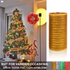 TSLBW 4 Rolls Christmas Ribbon Decoration Poly Mesh Roll, Xmas