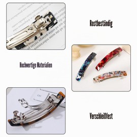 Pack of 5 French Hair Clips, Automatic French Hair Clip, Volume Clip, French Barrette Clip, Colourful Hair Clips, Hair Clip for Girls and Women