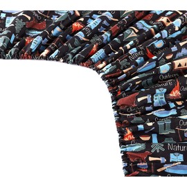 The Lakeside Collection Campsite 4-Piece Sheet Set with Retro Camping Print - Full