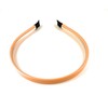 Orange headband faux leather hair band headband skinny thin narrow