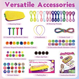 FunMission Friendship Bracelet Kit, Friendship Bracelet Making Kit for Girls, Arts and Crafts for Kids Ages 8-12, Bracelets String Maker DIY Toys Set, Toys for Girls 6 7 8 9 10 11 12+ Years Old
