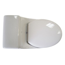 EAGO R-108SEAT Replacement Soft Closing Toilet Seat for TB108, White, 18.5"L x 15"W x 2"H